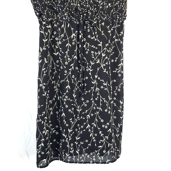 Vintage 90s Words Floral Babydoll Dress - Picture 3 of 7